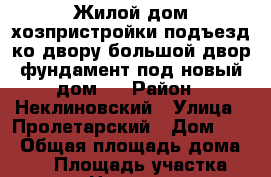 Жилой дом,хозпристройки,подъезд ко двору,большой двор,фундамент под новый дом . › Район ­ Неклиновский › Улица ­ Пролетарский › Дом ­ 7 › Общая площадь дома ­ 50 › Площадь участка ­ 1 700 › Цена ­ 750 000 - Ростовская обл., Неклиновский р-н, Покровское с. Недвижимость » Дома, коттеджи, дачи продажа   